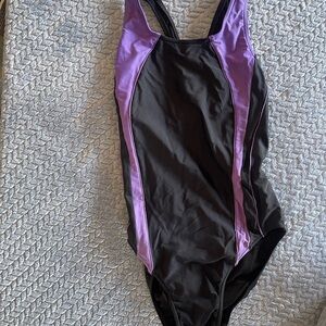 Black and Purple Swimsuit